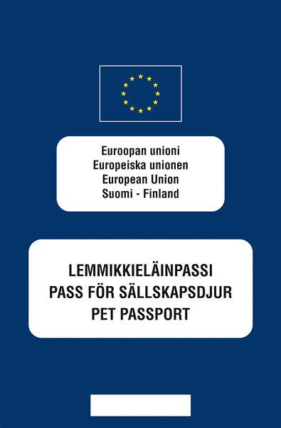 eu-passi koiralle|Lemmikkieläinpassi koiralle